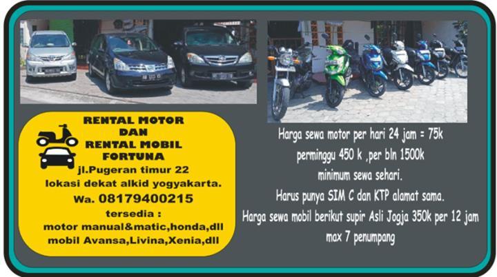 Fortuna Guest House Jogjacarta Exterior foto